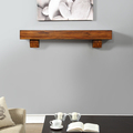Duluth Forge 60In. Fireplace Shelf Mantel With Corbel Option Included - Brown Fin DFSM60-BR